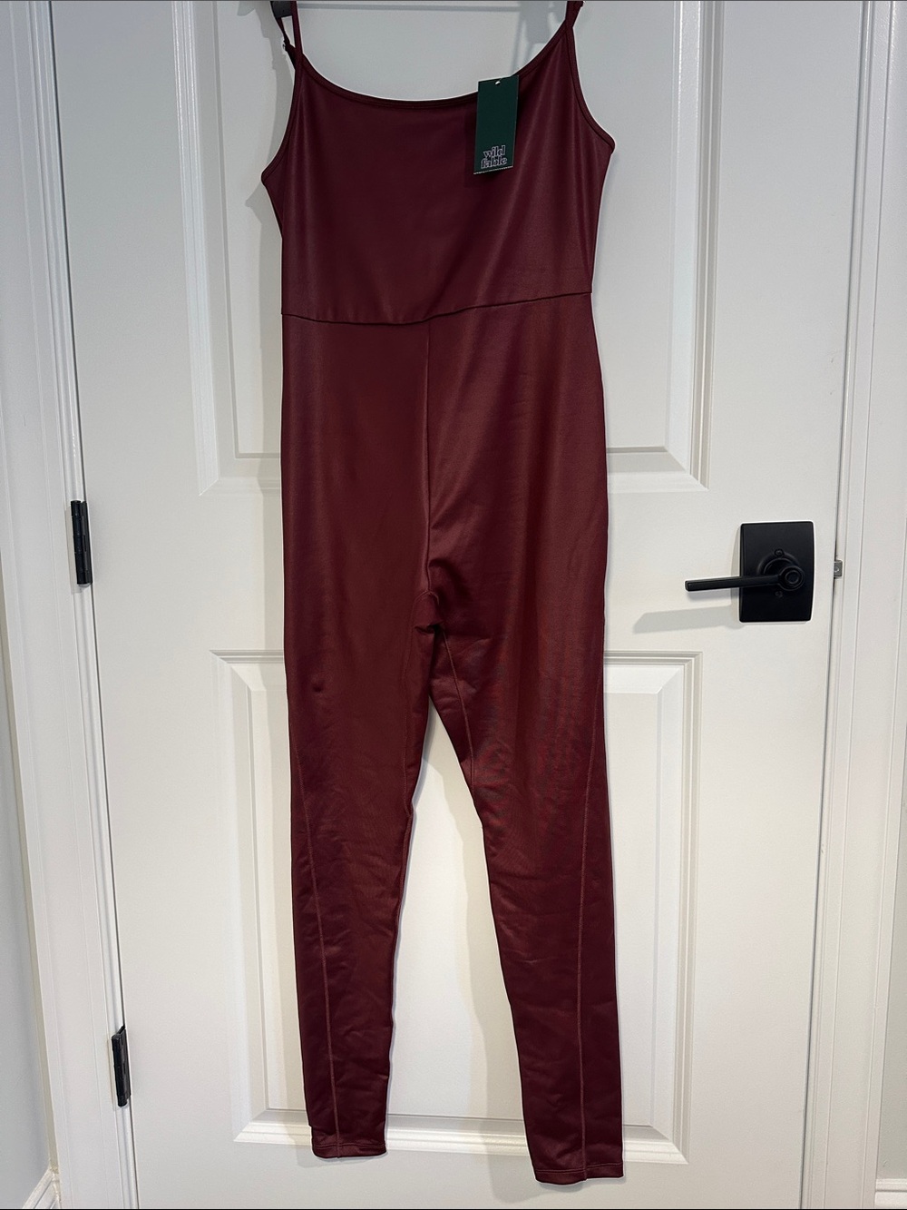 NWT-Wild Fable Women’s Burgundy Spaghetti-Strap Jumpsuit
